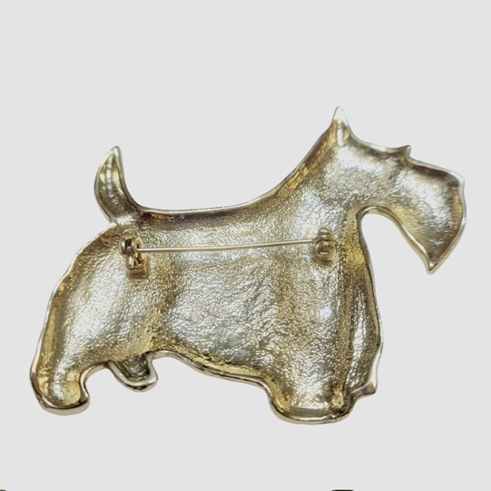 Vintage Scottie Dog Brooch - Picture 5 of 6